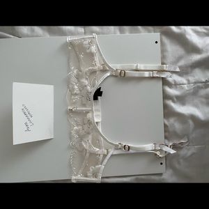 Honey Birdette Belle Ivory Suspender